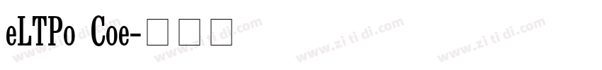 UniversLTPro Conden字体转换